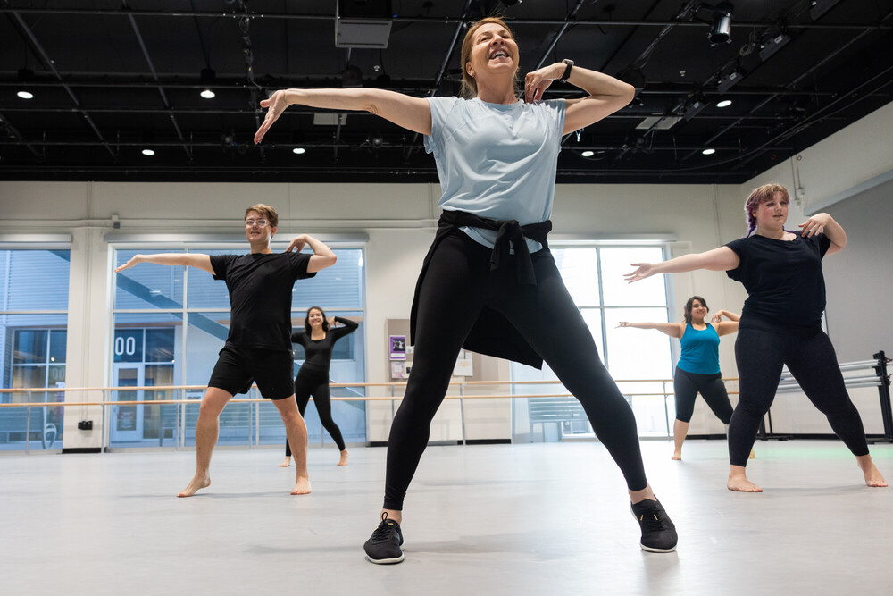 Beginning Jazz class at ACC